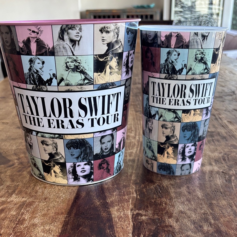 Taylor Swift The Eras Tour Trash Can and Cup